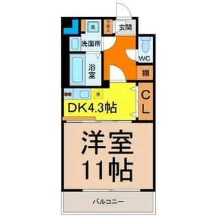 モエ・リングストーン(モエリングストーン)【7階】の間取り