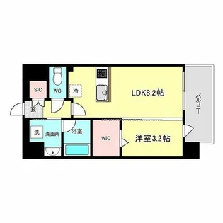 LC九条アルバ【10階】の間取り