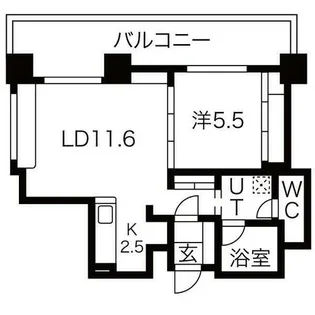 サンタの館N11【10階】の間取り