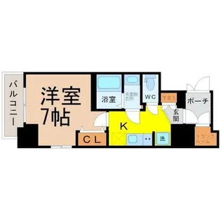 エステムコート名古屋新栄アクシス【10階】の間取り