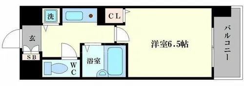 ユニーブル靭公園【7階】の間取り