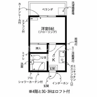 ユトリロ草間【3-C号室】の間取り
