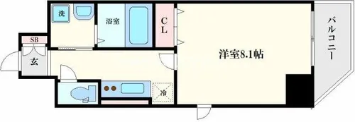 GRANPINO内淡路【3階】の間取り