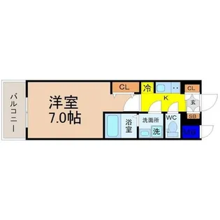 S-RESIDENCE茶屋ヶ坂(エスレジデンス)【12階】の間取り