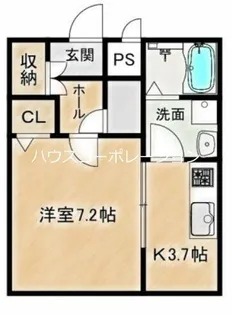 ステラコート潮江【3階】の間取り