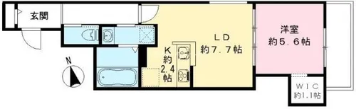 YOUR MAISON 立花【1階】の間取り