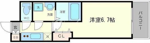 ファーストフィオーレ福島野田【4階】の間取り