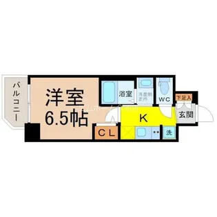 エステムコート名古屋新栄Ⅲグローリィ【7階】の間取り