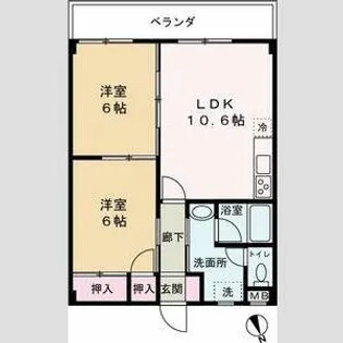 アルコ・ラ・カーサ 町坪(OR)【305号室】の間取り