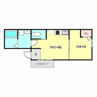 サンエイハイツ玉川【2階】の間取り