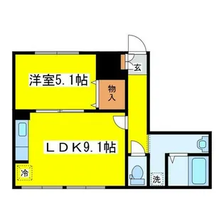 Y2ハイム北19条【102号室】の間取り