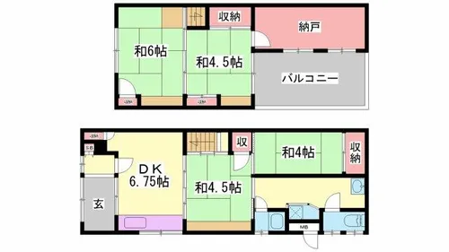 兵庫県赤穂市加里屋【一戸建】の間取り