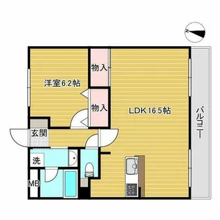 フォーラムノリタケ2番館【102号室】の間取り