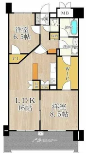 マスターズレジデンス道頓堀Ⅲ【6階】の間取り