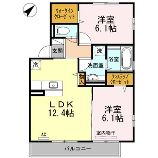 アンジュール【2階】の間取り