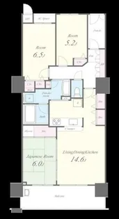 タワーズランド北野田フロントタワー【7階】の間取り