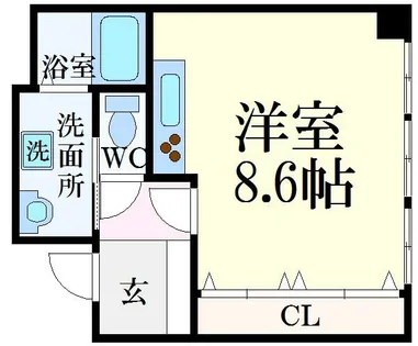 シャトー三和南車崎【3階】の間取り