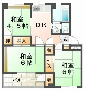 3DKの間取り画像