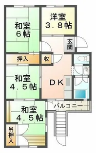 伊川谷住宅【2階】の間取り