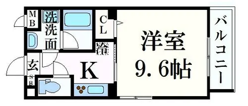 ビウォール正木【2階】の間取り