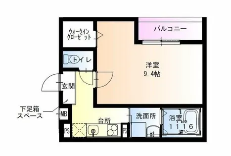 フジパレス西湊Ⅲ番館【1階】の間取り
