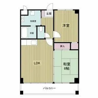 サンライズ三国ヶ丘【402号室】の間取り