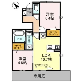 ヒルサイドテラスE【1階】の間取り