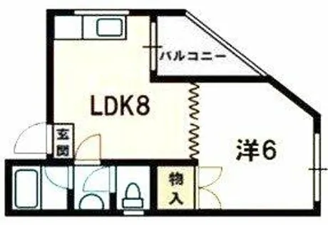マンションマウンテン北島【2階】の間取り
