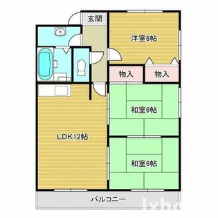 パークサイドマンション【2階】の間取り
