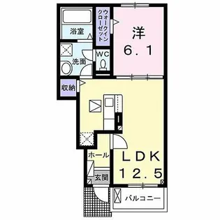 ラ・カーサ セレーナ【1階】の間取り