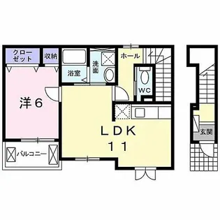サンセール ヤマビコ【2階】の間取り