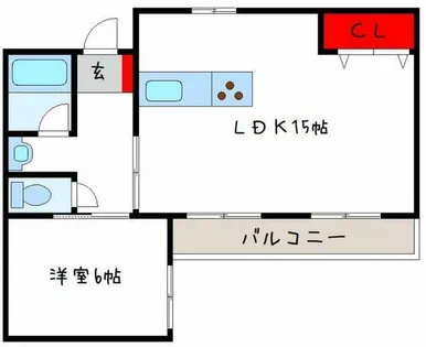 森口マンション【2階】の間取り