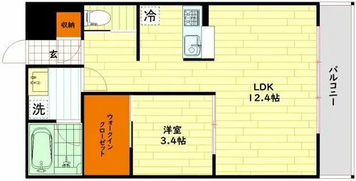 ベネチア天満橋【13階】の間取り