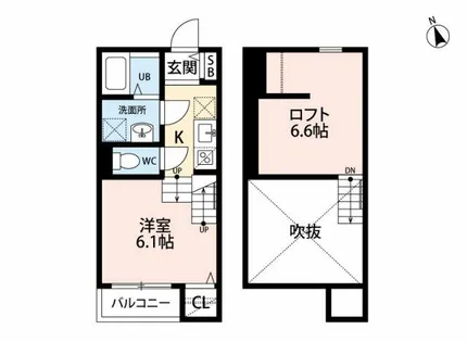 le ciel bleu【1階】の間取り