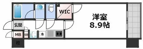レジディア京町堀【7階】の間取り