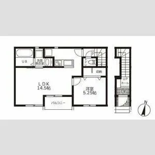 リーブルファイン東水代【203号室】の間取り