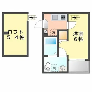 ベルトピア上飯田【103号室】の間取り