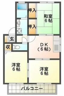 ベルフォーレ2【1階】の間取り