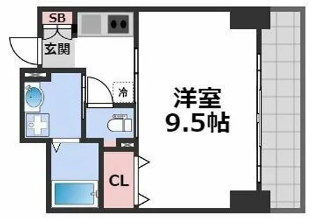 ウィスタリア京橋【2階】の間取り