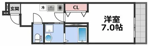 フジパレス長田サウス【2階】の間取り