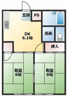シティハイツ惣中【202号室】の間取り