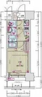 プレサンス鶴舞ファースト【5階】の間取り