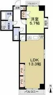 ITOH壱番館【6階】の間取り
