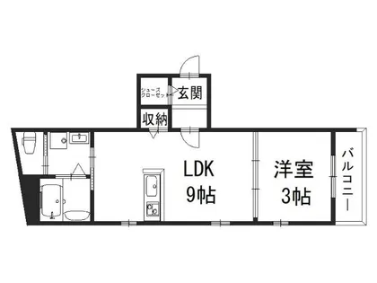 CANVAS KATSURA【1階】の間取り