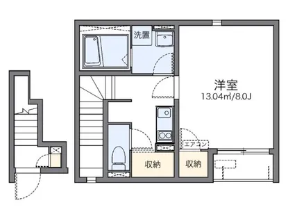レオネクストHoneylake【2階】の間取り