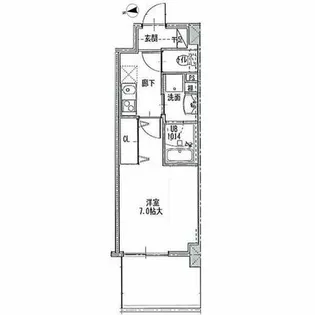ジュール亀島【3階】の間取り