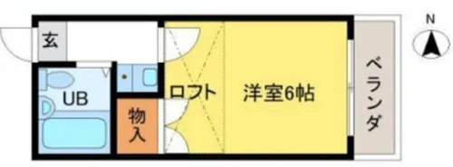 メゾン・ド・KY西飾磨【101号室】の間取り