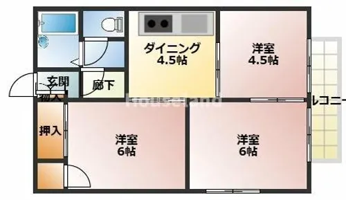 セジュール三浦【205号室】の間取り