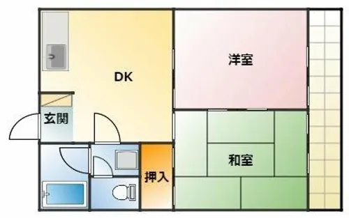 ユトリロ西松山【3階】の間取り