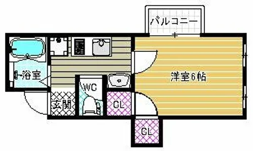 松村ハイツ【1階】の間取り